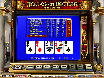 Play Video Poker at Golden Palace Casino
