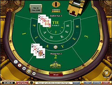 Play Baccarat at Golden Palace Casino