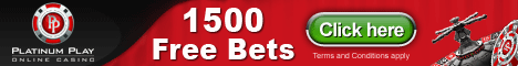 Platinum Play Casino is offering you - 1500 free bets!